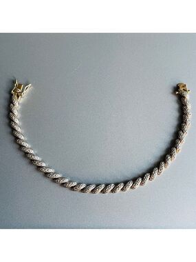Macaroni Link San Marco Diamond Gold Vermeil, Sterling 925 Ross Simons B…